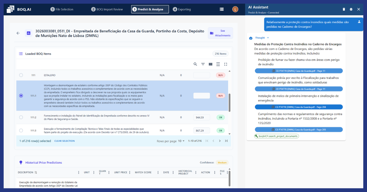 boq mapa de quantidades